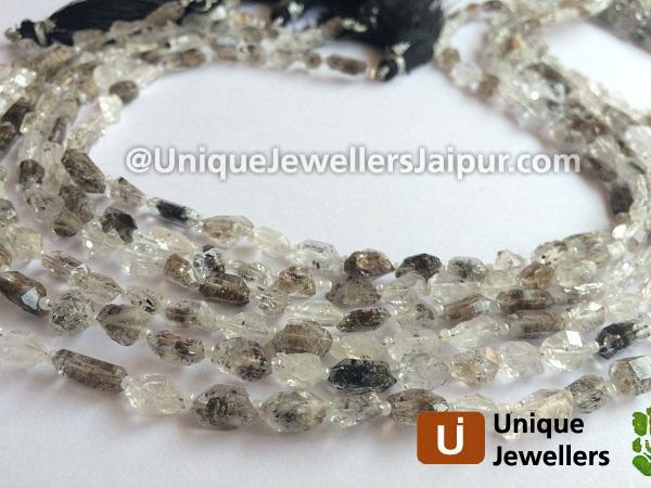 Double Terminated Quartz Rough Nugget Beads